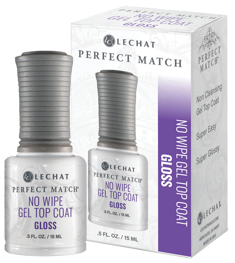 LeChat Perfect Match No Wipe Gel Gloss - .5 fl oz