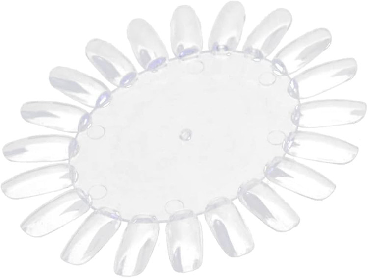 Nail Art 20 Tips Display Oval Palette - 10ct ?? Clear