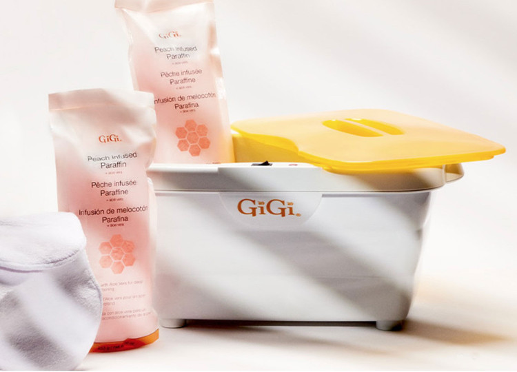 GiGi Professional Digital Paraffin Bath with 6 lbs of Peach Paraffin