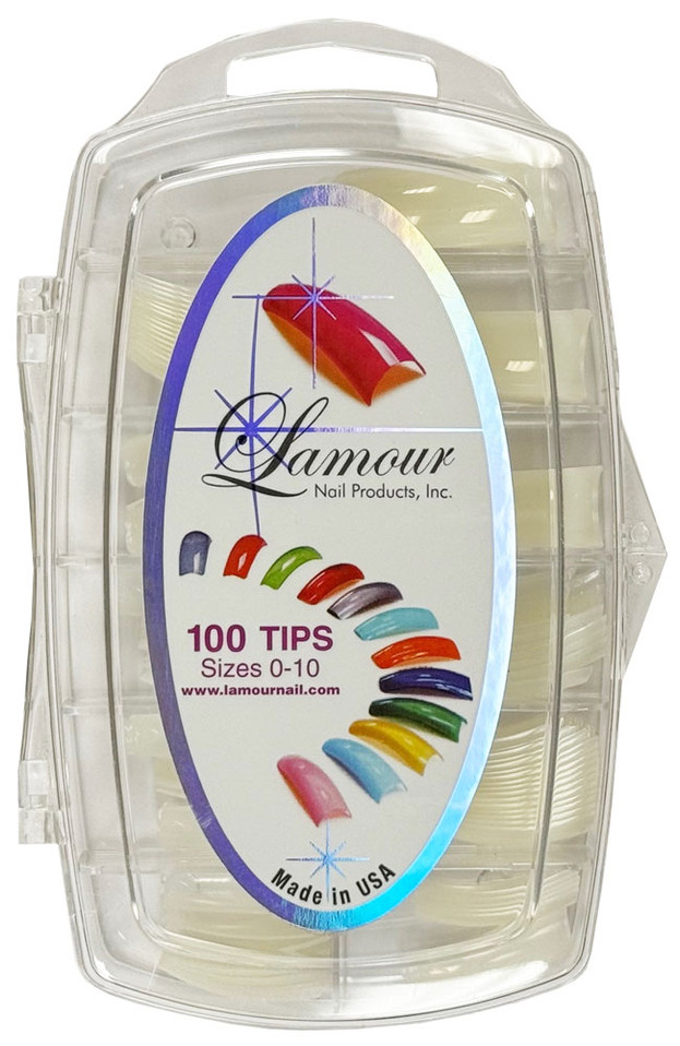 Lamour Focus Full-moon Natural Tips -110ct