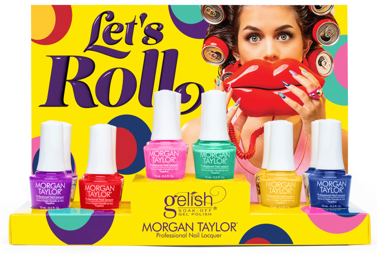 Gelish & Morgan Taylor MIXED Summer 2025 Let??s Roll Collection - Mixed 12 PC Display