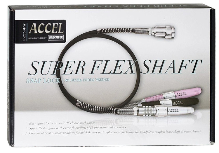 ACCEL Super Flex Shaft 3/32" Shank Snap Lock