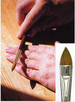 Master Kolinsky Nail Brush - Filbert  # 8