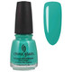 China Glaze Nail Polish Lacquer Turned Up Turquoise - .5oz