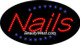Electric Flashing & Chasing LED Sign: Nails & Spa