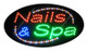 Animation & Flashing LED Sign - Nails & Spa
