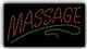 Electric LED Sign - Massage 2352