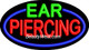 Neon Flashing Sign Ear Piercing