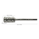 Titanium LARGE Barrel Carbide Bit - 3X Coarse 3/32"