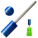 Blue Nano Coated Carbide Nail Drill Bit - 3/32" 1-EXTRA COARSE