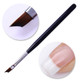 NDi beauty French Tip Brush Quarter Long Moon Shape