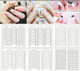 NDI beauty French Manicure Tip Guide Stencils  - 8 Sheets / 24 Styles Guide