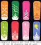 Airbrush Nail Stencil - Random Styles
