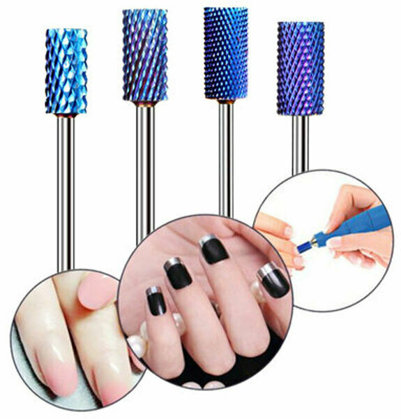 Blue Coated Carbide Nail Drill Bits