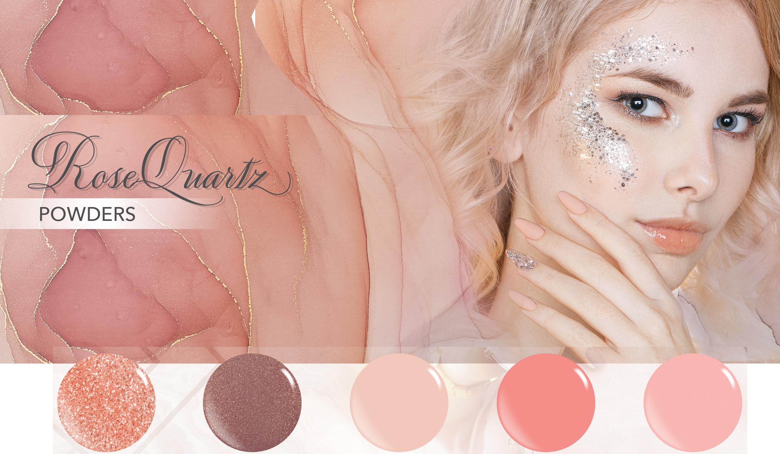 U2 Rose Quartz Powders