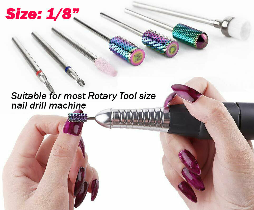 Rotary Cable Shaft Bits 1/8" Shank