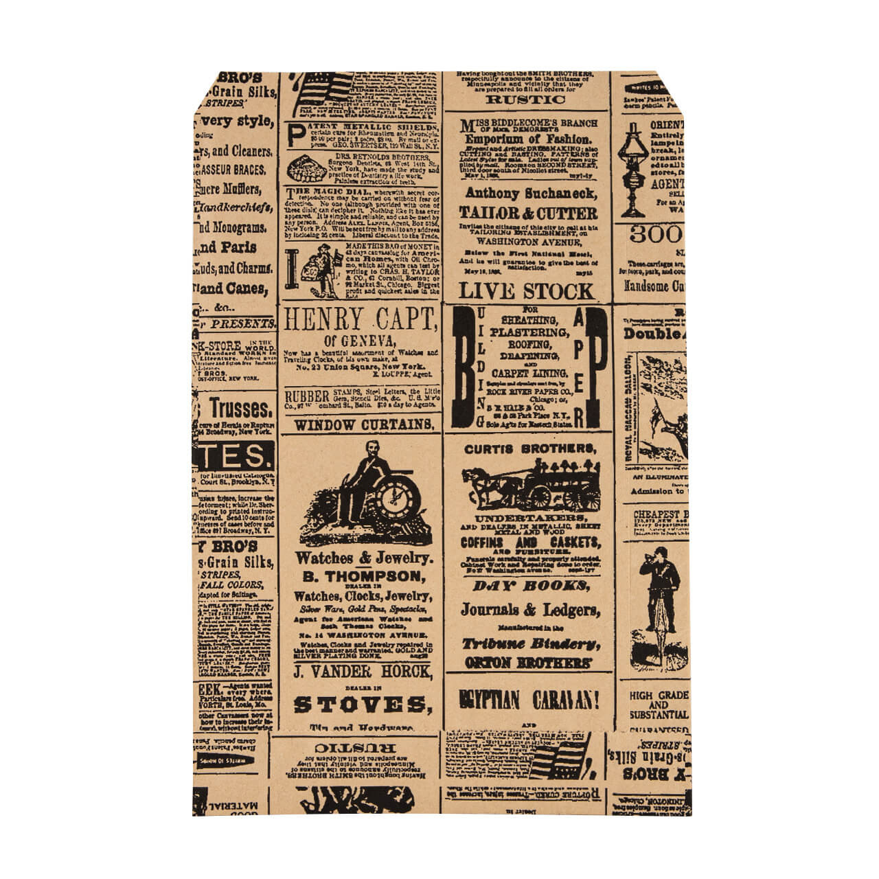 Small Newsprint Paper Merchandise Bags | Store Supply Warehouse