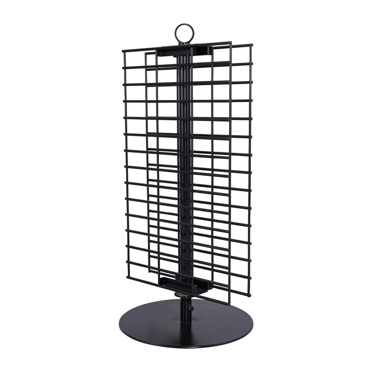 Tabletop Grid Rack Double Wire Grid Countertop Spinner Rack