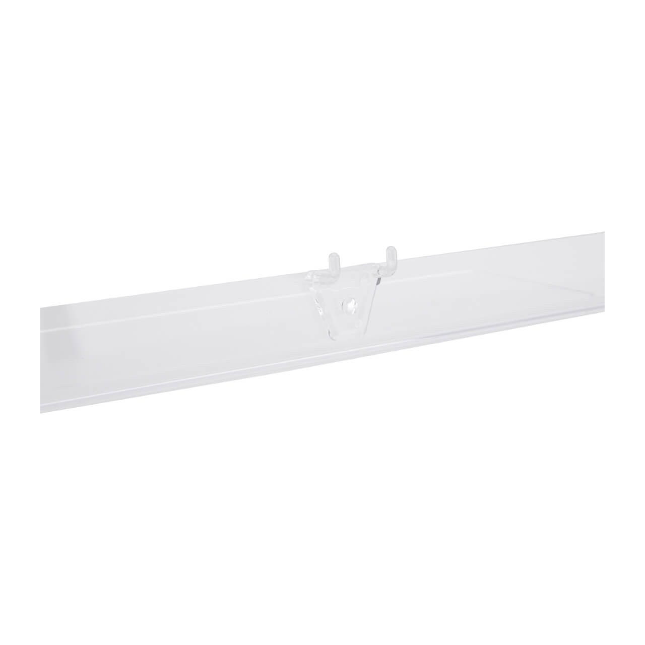 12 x 4 inch Clear Acrylic Shelf for Pegboard