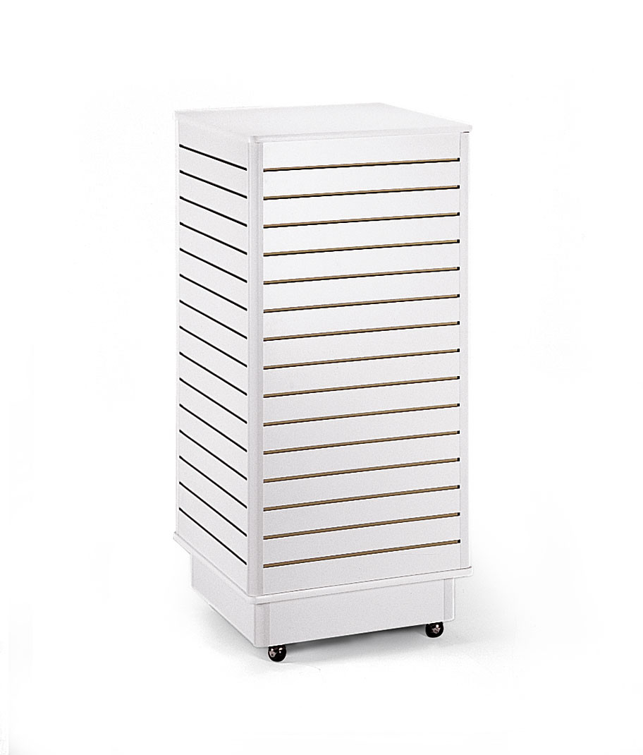 Slatwall Tower with Rolling Base | Store Supply Warehouse