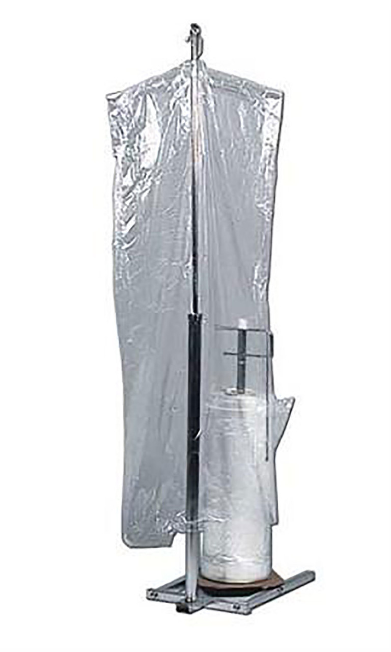 Chrome Single Roll Garment Bag Rack | Store Supply Warehouse