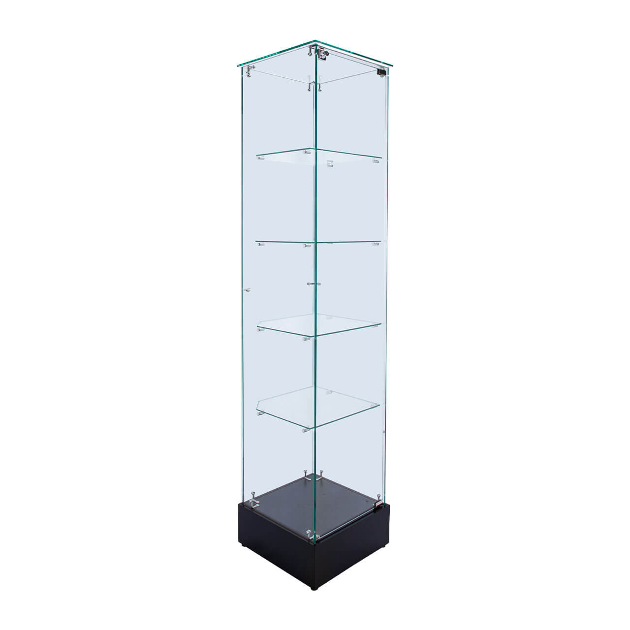 Infinity Square Tower Display Case - Ready to Assemble | Store Supply ...