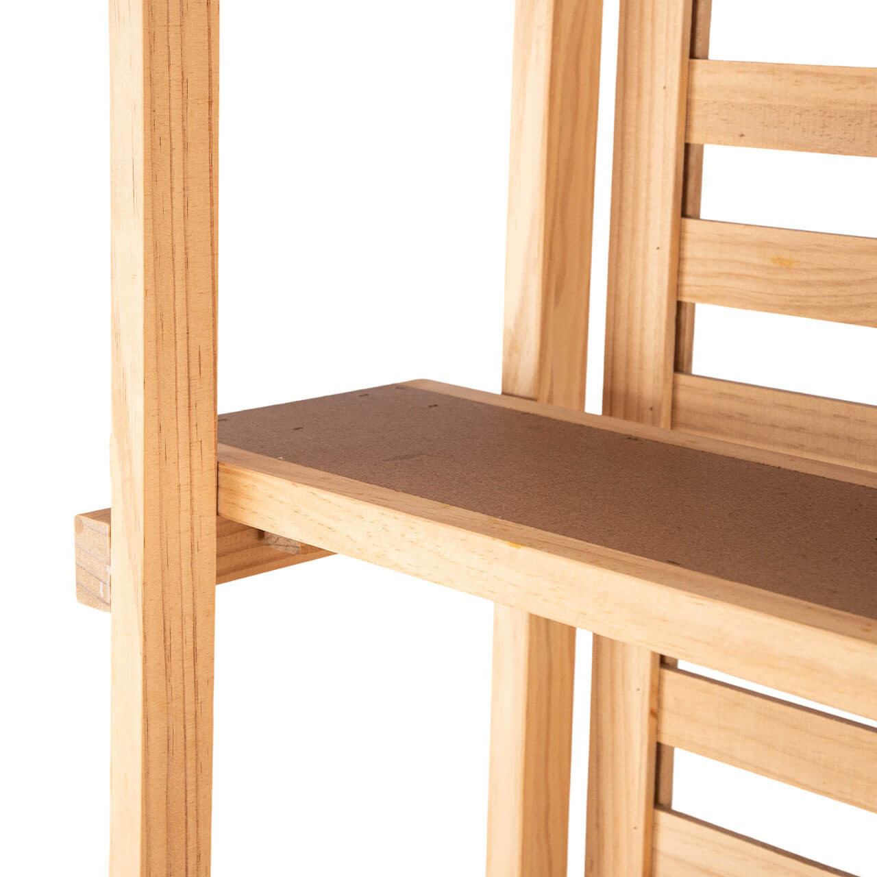Natural Finish Wood Baker's Rack Display
