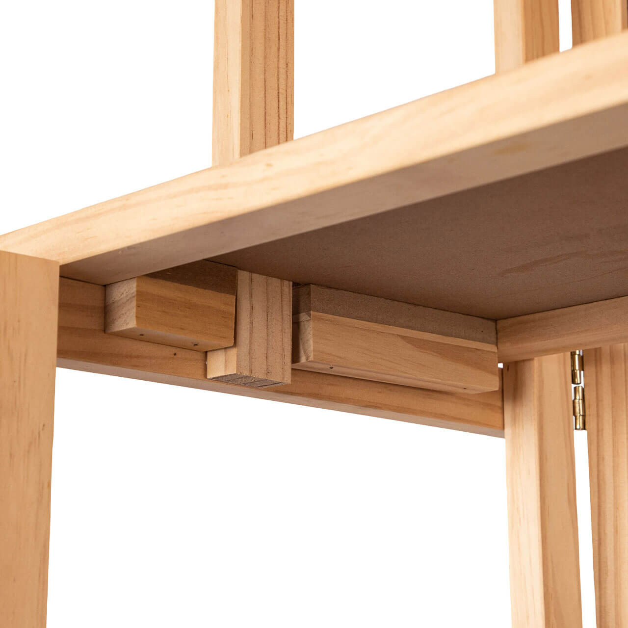 Natural Finish Wood Baker's Rack Display