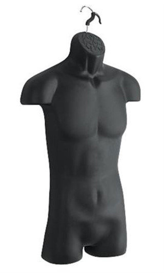 Black Matt Kids Hanging Body Form | Retail Display Mannequin - H570mm