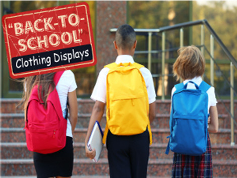 Back-to-School Clothing Displays