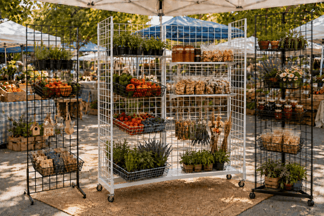 Designing a Wire Grid Setup That Adapts to a Full Market Season