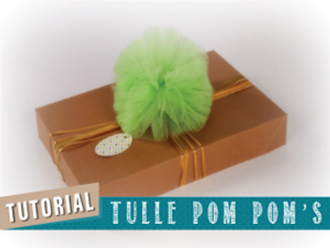 How to Make Tulle Pom Poms