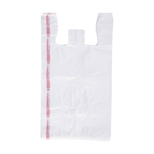 Medium White Plastic T-Shirt Bags - Case of 1,000