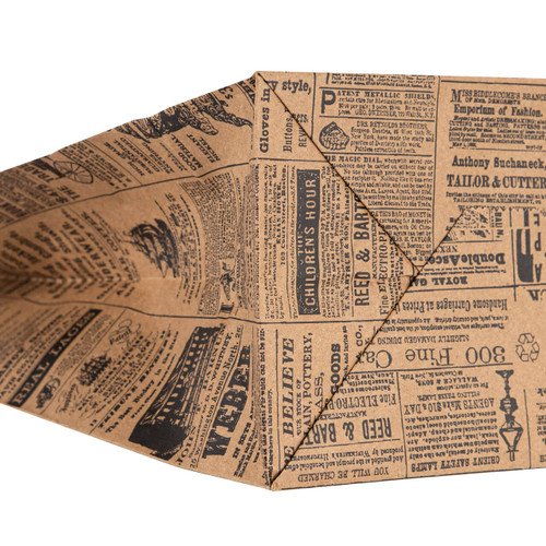Medium (Cub) Newsprint Paper Shopping Bags | Store Supply Warehouse
