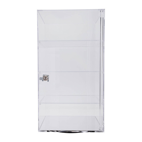 4-Shelf Acrylic Rotating Tower Display Case | Store Supply Warehouse