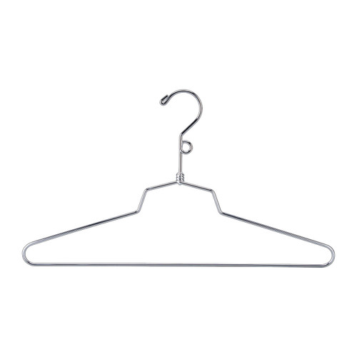 16 inch Chrome Metal Dress Hangers Case of 100