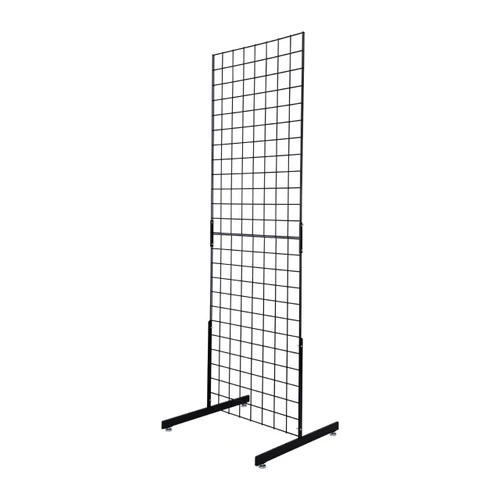 Black Ready to Assemble Standing Wire Grid Screen