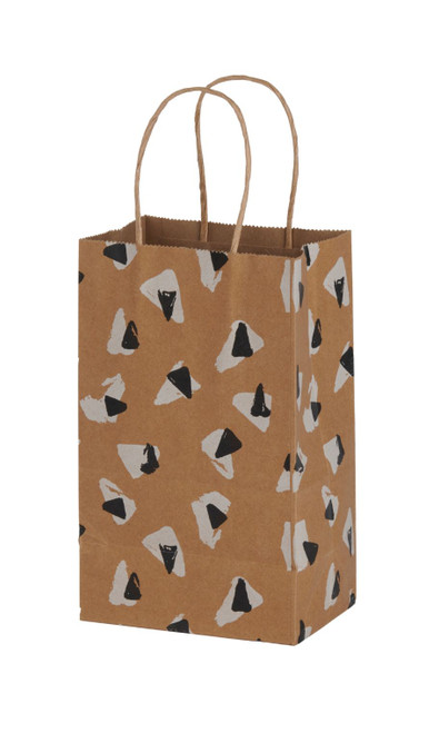 Small (Rose) - Retro Paper Shopping Bags - Case of 100zoom