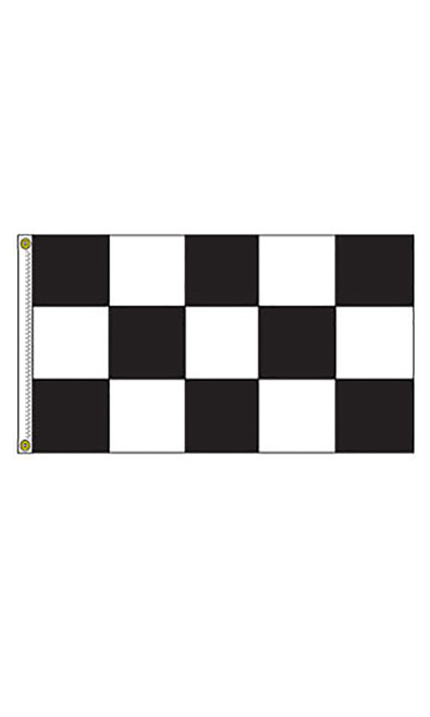 Horizontal Black/White Checkered Flagzoom