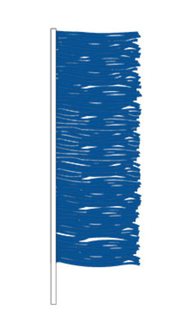 Blue Metallic Fringe Antenna PennantHiRes