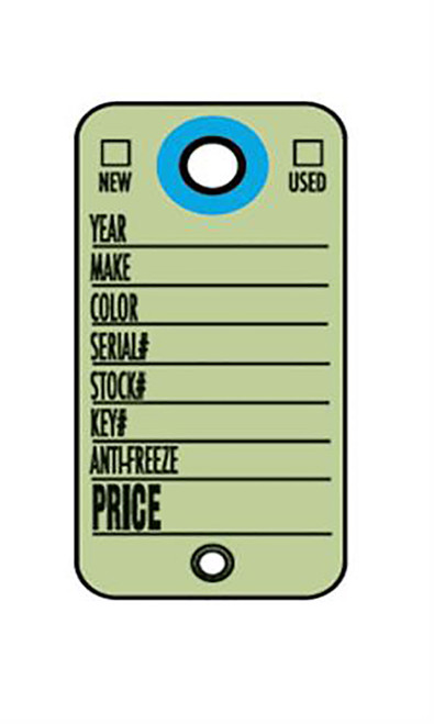 Light Green Cardboard Key Tagszoom