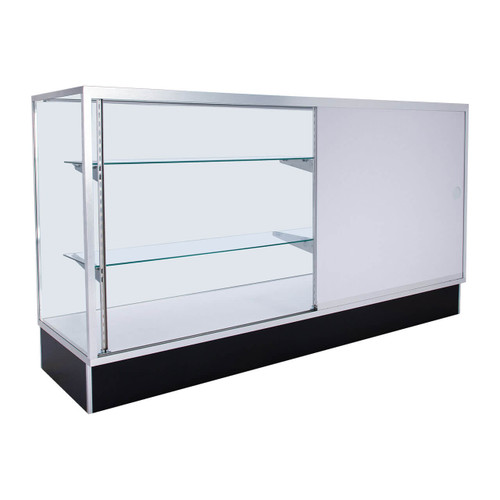 70 Inch Extra Vision Black Metal Framed Display Case - Fully