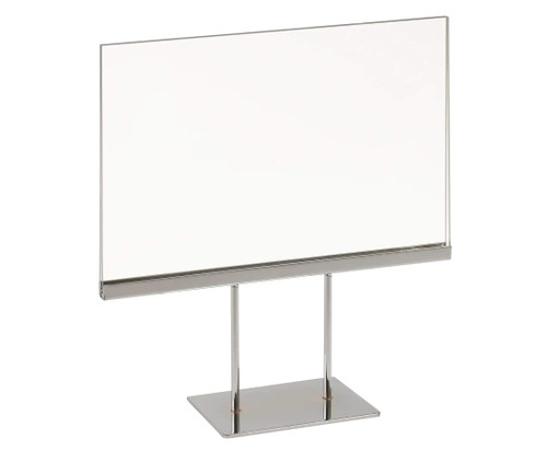 7" x 11" Acrylic Twin Stem Sign Holder