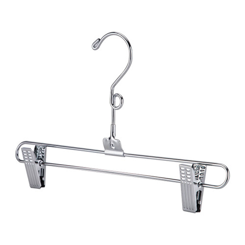 metal dress hangers 12 Inch Chrome Metal Skirt And Pants Hanger