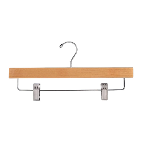 14 inch Natural Wood Skirt and Pants Hangers