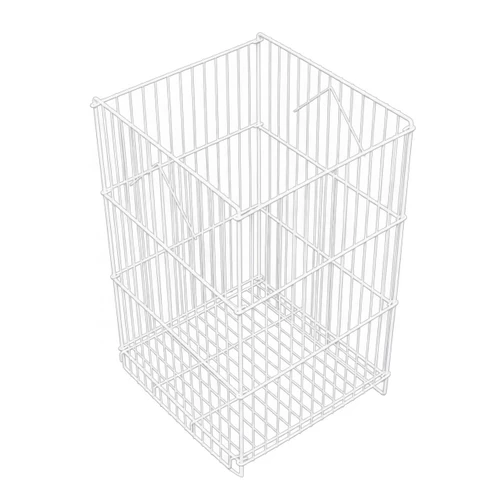 18 x 18 x 30 inch Wire Dump Bin