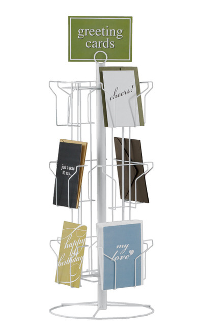 48-Pocket Rotating Greeting Card Rack