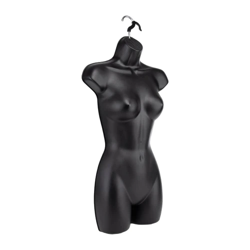 Female Molded Black Shapely Form with Hook