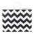 Large Classic Chevron Paper Shopping Bags - Case of 100