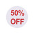 Self-Adhesive 50% Off Discount Labels